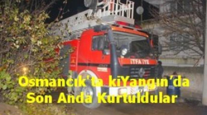 Osmancık'ta ki yangın&rsquo;da son anda kurtuldular