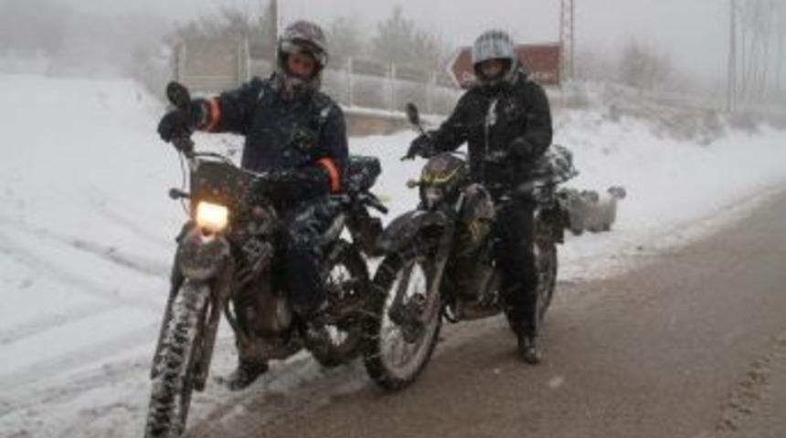 Uludağ'a Sıradışı Motor Yolculuğu Şaşırttı