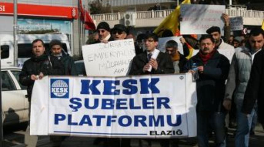 "Suriye'de emperyalist m&uuml;dahaleye hayır"