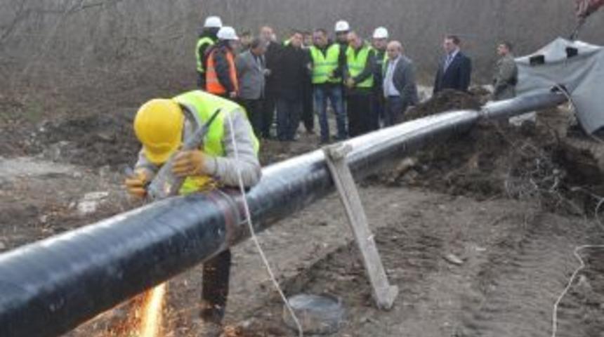 Sinop Doğalgaz Boru Hattı Yenikent'e Ulaştı