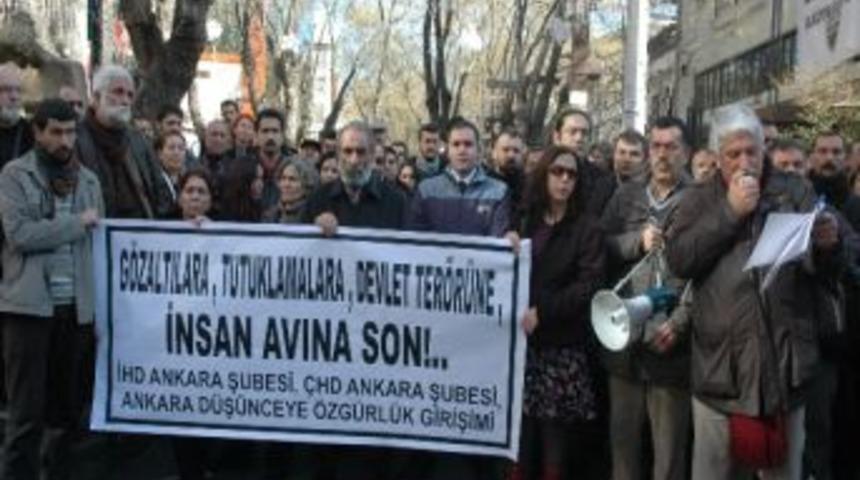 Başkent&rsquo;te G&ouml;zaltılar Protesto Edildi