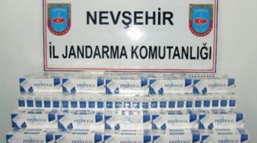Nevşehir'de Bin Paket K&ccedil;ak Sigara Yakalandı