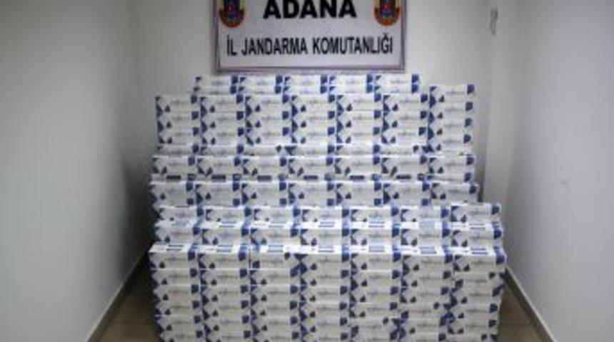 Adana'da 10 Bin Paket Ka&ccedil;ak Sigara Ele Ge&ccedil;irildi