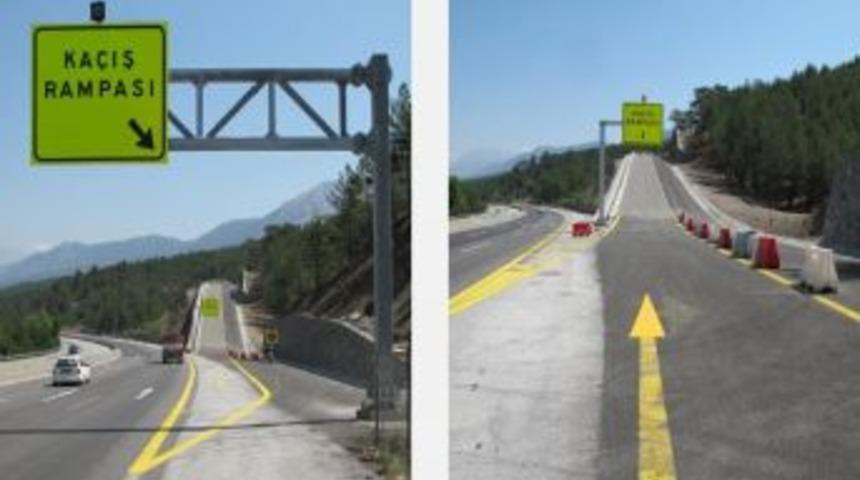 Acil Ka&ccedil;ış Rampası 4 Ayda 7 Muhtemel Kazayı &Ouml;nledi