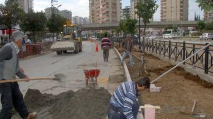 Mavi Bulvar, Belediyenin &Ccedil;alışmalarıyla G&uuml;zelleşiyor