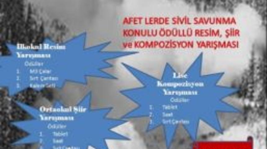 Afad&rsquo;tan Okullar Arası Yarışma