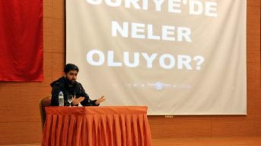 Gazeteci &Ouml;zk&ouml;se &ldquo;suriye'de Neler Oluyor Konferansı&rdquo;na Katıldı