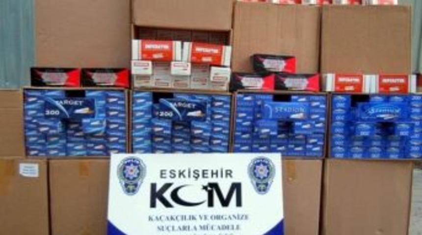 Eskişehir&rsquo;de Ka&ccedil;ak Sigara Operasyonu