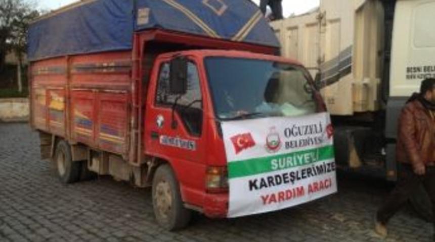 Oğuzeli'nden Suriyelilere Yardım