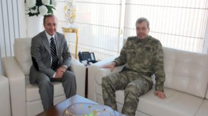 T&uuml;mgeneral Batı'dan, Başkan K&uuml;&ccedil;&uuml;kler'e Ziyaret