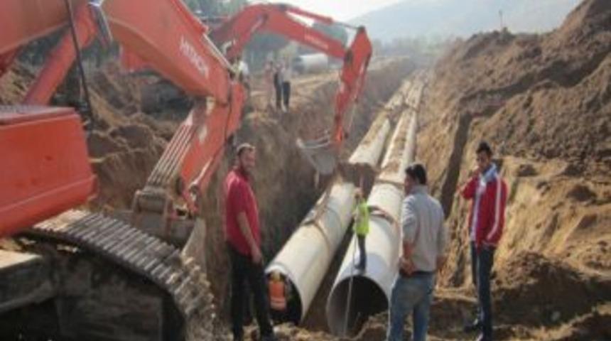 Sulama Kanalları Yağmur Suyuyla Doldu, &Ccedil;alışmalar Durdu