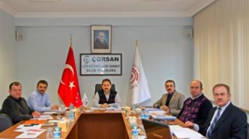 &Ccedil;orum OSB Y&ouml;netim Kurulu Vali Başk&ouml;y başkanlığında toplandı