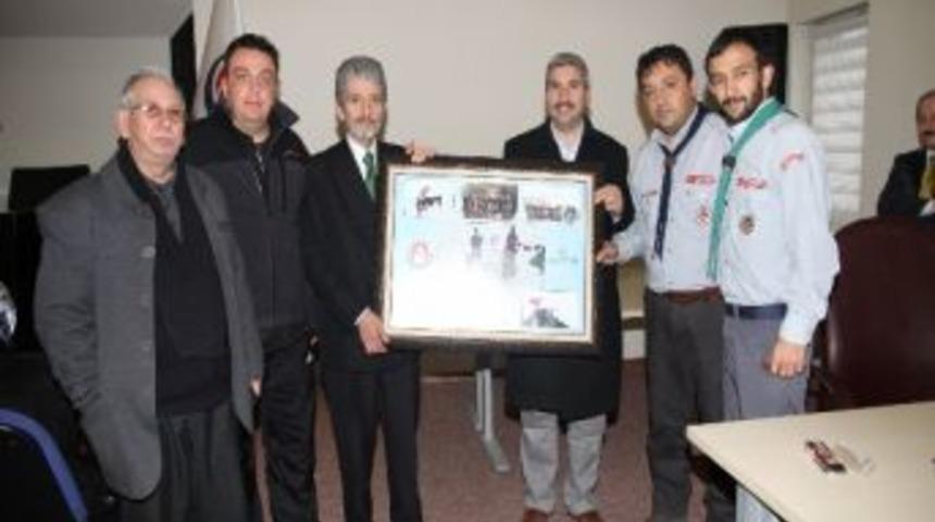 İzcilerden Başkan Tuna&rsquo;ya Ziyaret