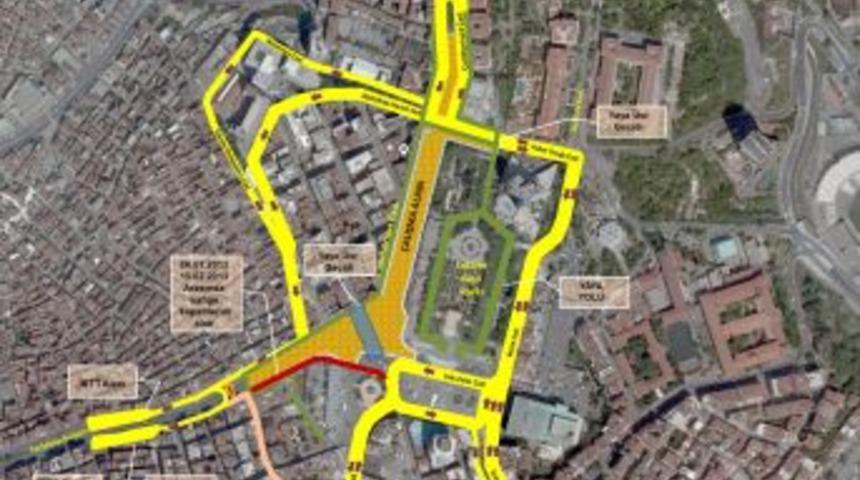 Taksim Meydanı&rsquo;na Tarlabaşı&rsquo;ndan &Ccedil;ıkış Kapatılıyor