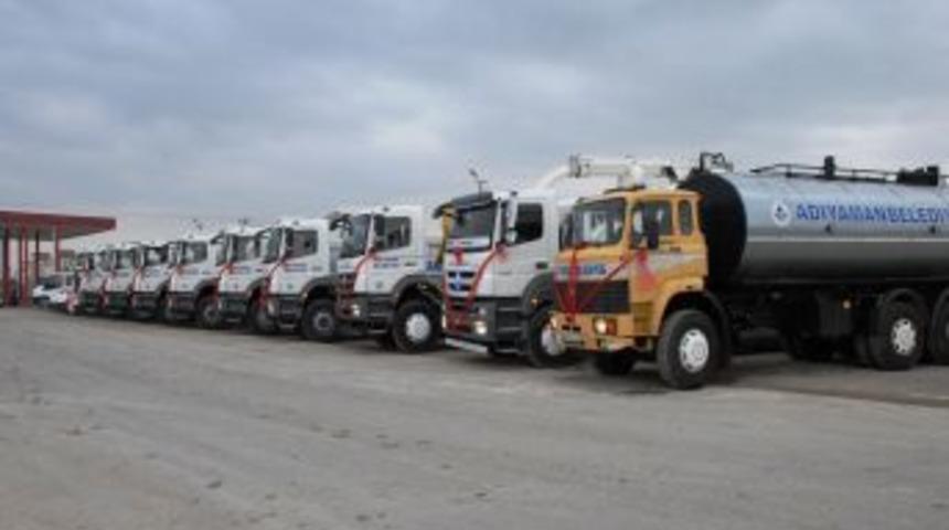 Adıyaman Belediyesi Ara&ccedil; Filosuna 14 Yeni Ara&ccedil; Ekledi