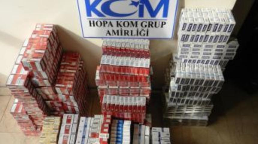 Hopa'da Ka&ccedil;ak Sigara Operasyonu
