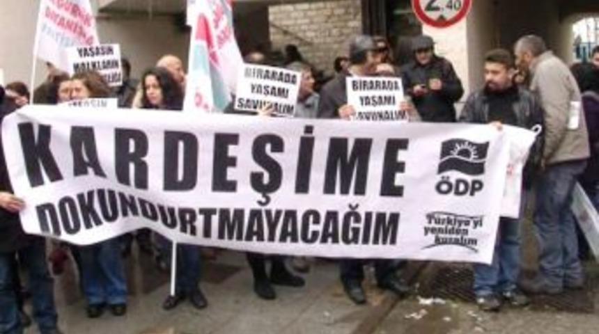 Samatya'da 'saldırı' Protestosu