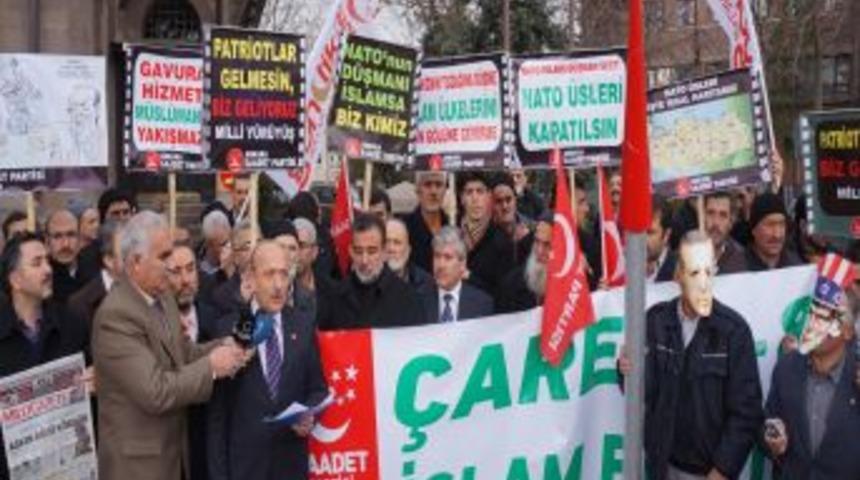 Saadet Partisi'nden Patroit Füze Sistemine Dualı Protesto