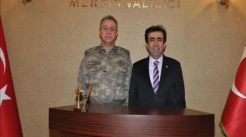 Korgeneral Alataş'dan Vali G&uuml;zeloğlu'na Ziyaret