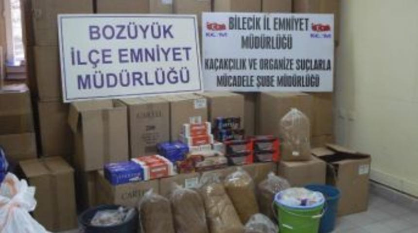 Boz&uuml;y&uuml;k'te Ka&ccedil;ak Sigara Operasyonu