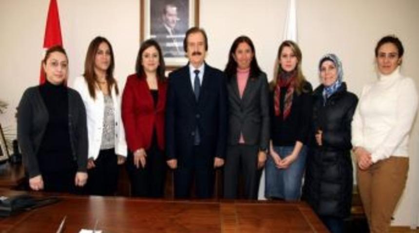 Kadın Girşimciler&rsquo;den, Rekt&ouml;r Faruk Kocacık'a Ziyaret