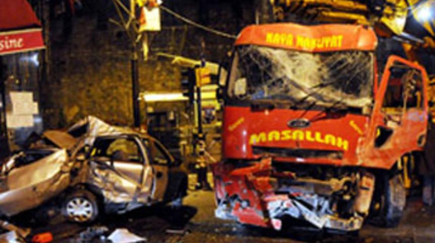 Freni patlayan vin&ccedil; ortalığı biribirine kattı
