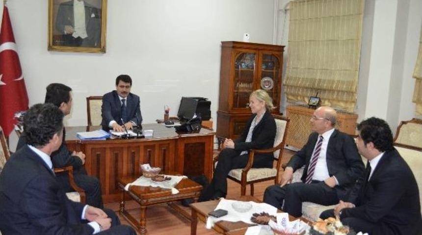 Şekerbank Genel M&uuml;d&uuml;r&uuml; Uluşahin'den Vali Şahin'e Ziyaret