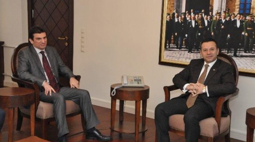İto Başkanı'ndan Vali Aksoy&rsquo;a Ziyaret