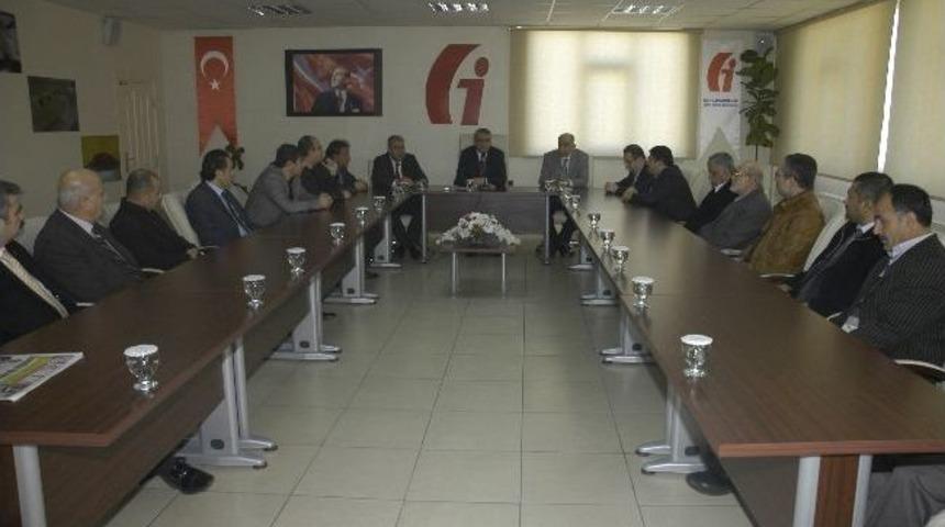 Kmesob Heyeti Vergi Dairesi Başkanı Sağlam&rsquo;ı Ziyaret Etti