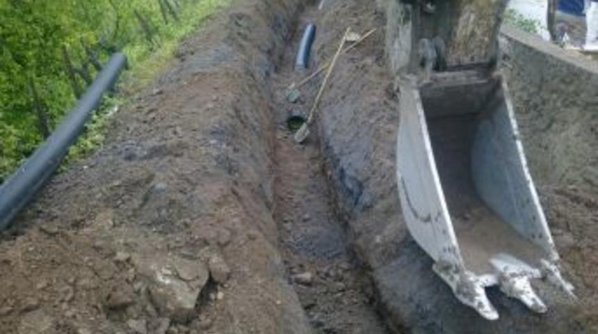 Hamzafakıhlı&rsquo;da 5 Bin 600 Metrelik Kanalizasyon Hattı
