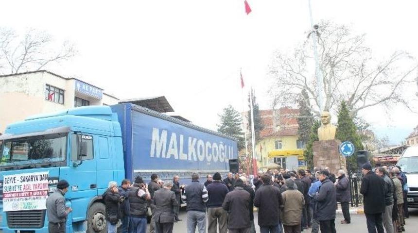 Sakarya&rsquo;dan Suriye&rsquo;ye G&ouml;nderilen Yardım Tırı Sayısı 19&rsquo;a Y&uuml;kseldi