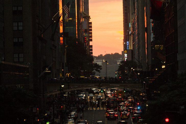 New York'ta gün batımı 'Manhattanhenge' G2