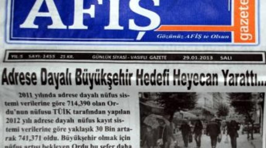 &lsquo;ordu Afiş&rsquo; 6 Yaşında