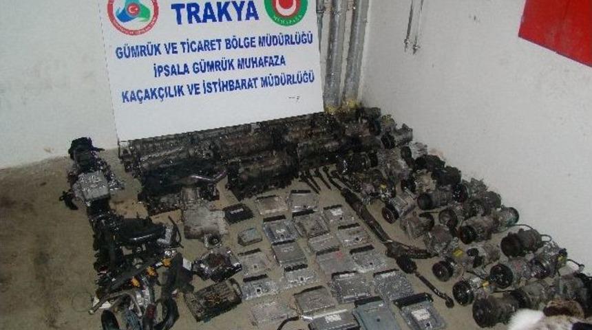 İpsala&rsquo;da 2 Bin 716 K&uuml;rk Ve 84 Oto Yedek Par&ccedil;ası Ele Ge&ccedil;irildi