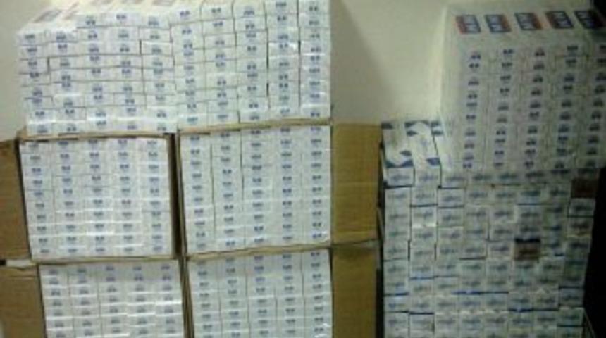 Kırşehir'in Mucur Il&ccedil;esinde 4 Bin 180 Paket Ka&ccedil;ak Sigara Ele Ge&ccedil;irildi