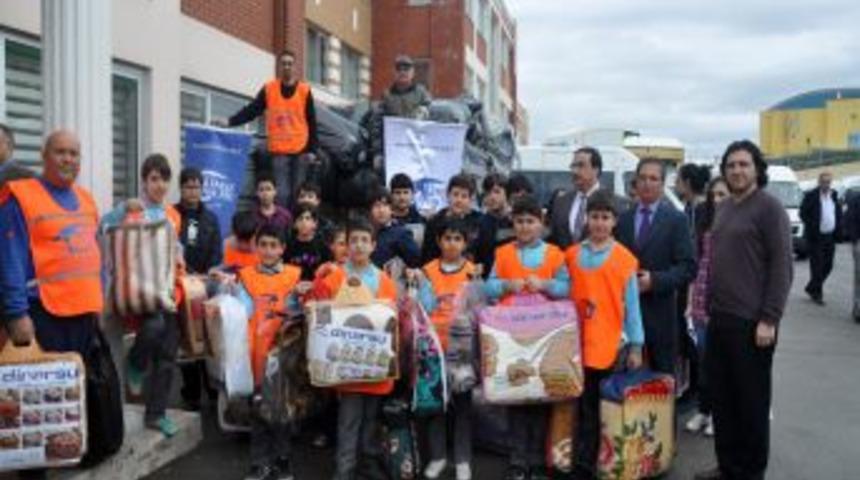 &Ccedil;ırağanlı Minikler Suriyeli Kardeşlerini Unutmadı