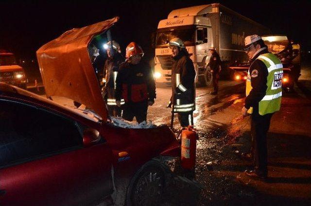 Çorlu`da 2 Kaza 4 Yaralı 1