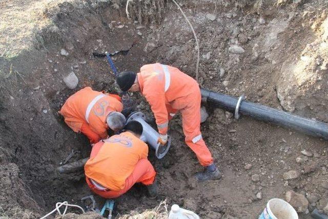 Gatab İçme Suyu Hattı İle Yangın Tahliye Sistemi Kurdu