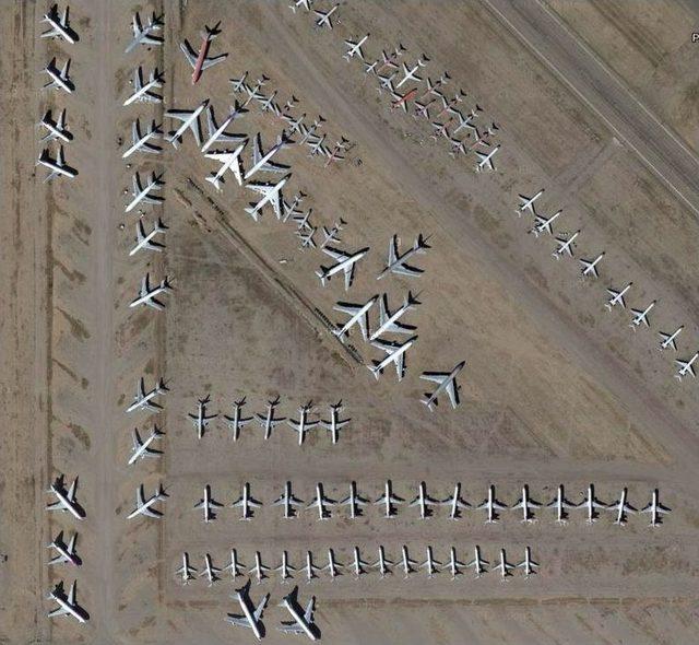 D&uuml;nyanın En B&uuml;y&uuml;k  u&ccedil;ak Mezarlığı  Arizona &Ccedil;&ouml;l&uuml;&rsquo;nde 2