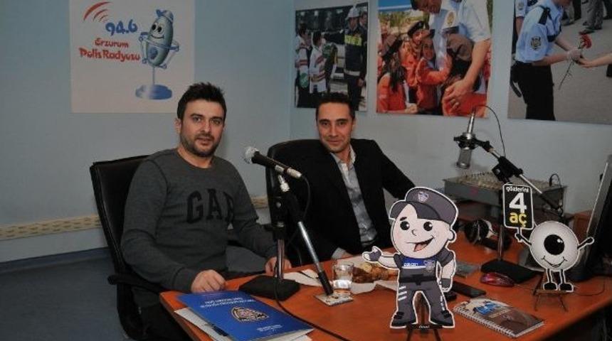 G&ouml;khan Tepe, Erzurum Polis Radyosu&rsquo;nun Konuğu Oldu