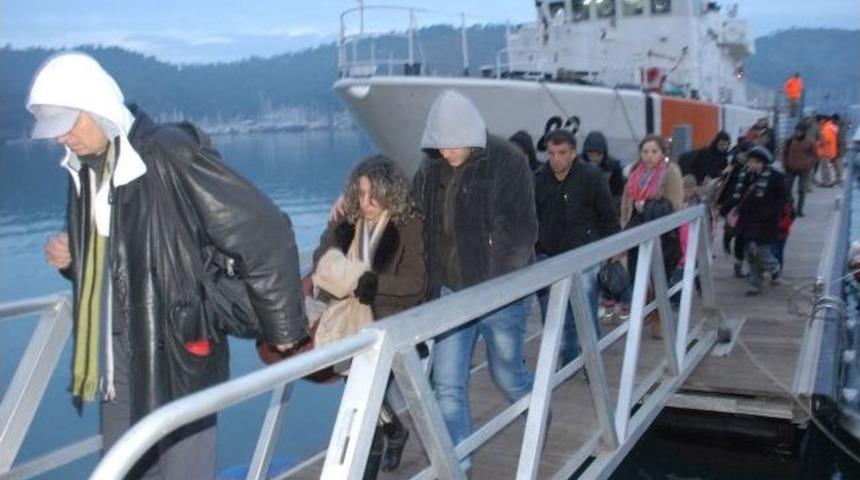 Fethiye'deki Ka&ccedil;ak G&ouml;&ccedil;men Operasyonunda 2 Tutuklama