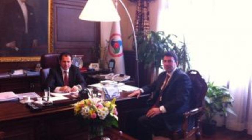 Ulupınar G&uuml;mr&uuml;k Ve Ticaret Bakanlığı M&uuml;steşarını Ziyaret Etti