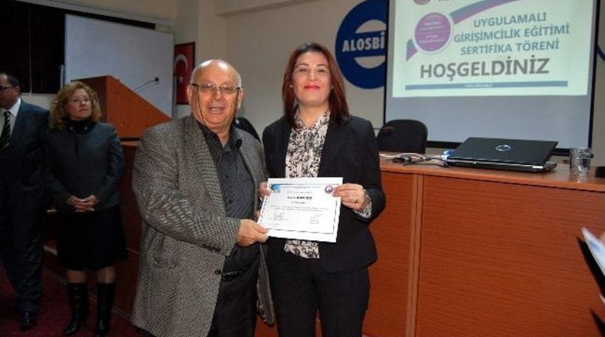 Aliağa&rsquo;da Yeni Girişimciler Sertifikalarını Aldı