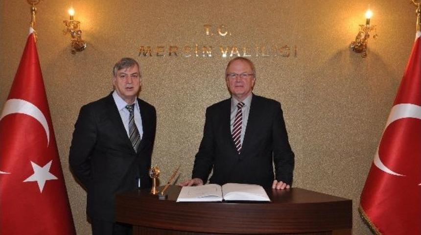 Almanya B&uuml;y&uuml;kel&ccedil;isi Eberhard Pohl&rsquo;dan Vali Vekili Ey&ouml;vge&rsquo;ye Ziyaret