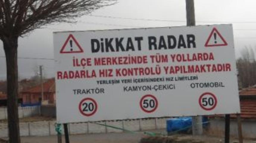 Alaca&rsquo;da Şehiri&ccedil;i Radar Uygulaması
