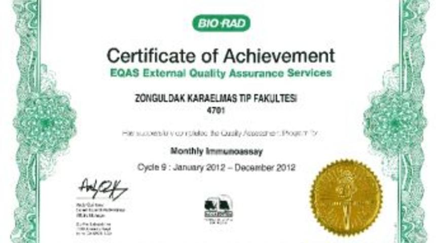 Be&uuml;n Biyokimya Laboratuvarı Dereceye Girdi