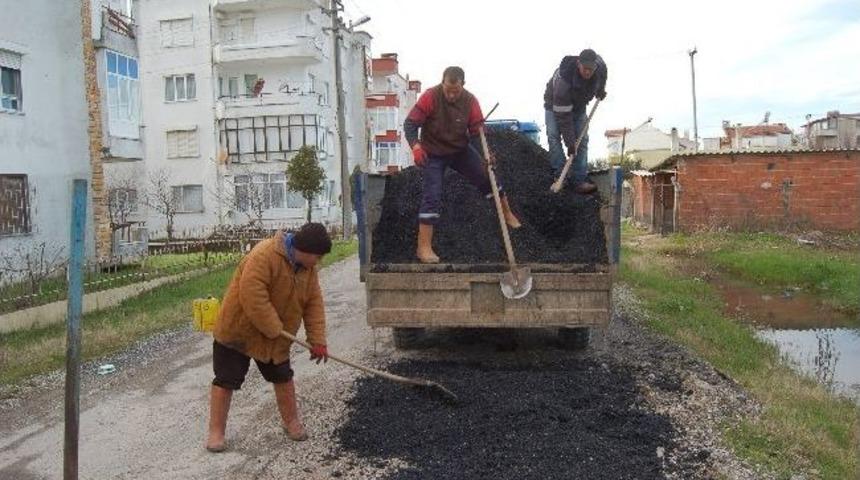 Lapseki&rsquo;de Yol D&uuml;zenleme &Ccedil;alışması