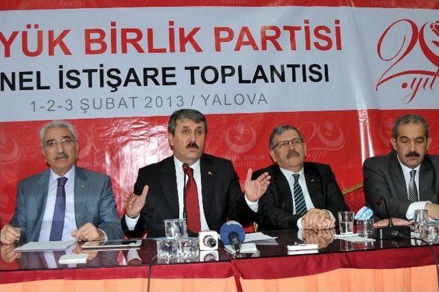 Bbp Genel Başkanı Mustafa Destici: