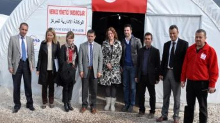 UNİCEF Heyeti S&uuml;leyman Şah Kampı'na Hayran Kaldı