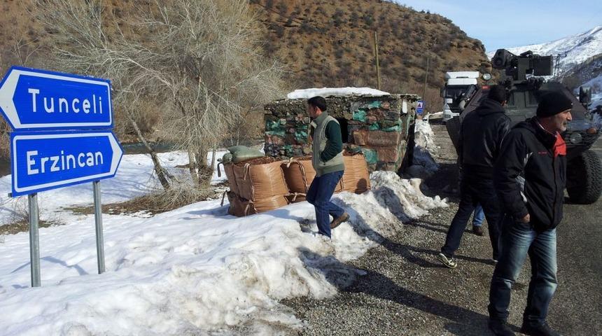 Tunceli-Erzincan karayolunda operasyon!